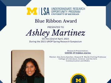 2021 UROP Spring Symposium Blue Ribbon IG 2 